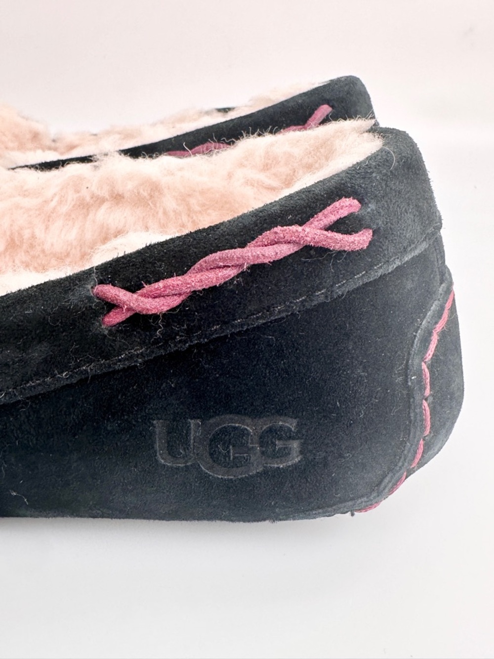 UGG Brett Moccasin Slip On Slippers Women's Size 9 UGGplush Lined - Picture 10 of 11
